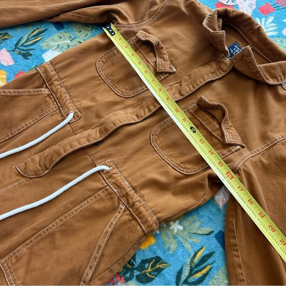 Abercrombie & Fitch utility jumpsuit in rust/brown - Picture 3 of 12